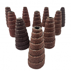 Spiral Abrasive Sleeves 19mm x 38mm Red. Per 10.