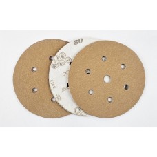 Sait 150mm 80 Grit Velcro 7 Hole Disc. Per 50