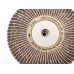 Satin Abrasive Combi  Wheel 150 Grit/Medium A  8"x2" Taper bore (200mm x 50mm)