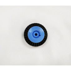 Lathe Brush Blue Plastic Centre 56mm dia