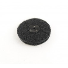 Satin Mop 6"x2 lap Black Medium S