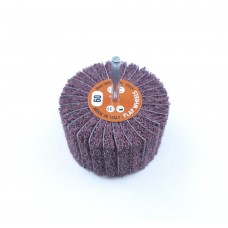 Satin Abrasive Coarse A60 Grit Combi Wheel 80mm x 50mm x 6mm shank