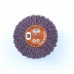 Satin Abrasive Coarse A60 Grit Combi Wheel 80mm x 50mm x 6mm shank