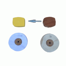 Gold & Silver Polishing kit 4"x1" mops with Menzerna Compounds