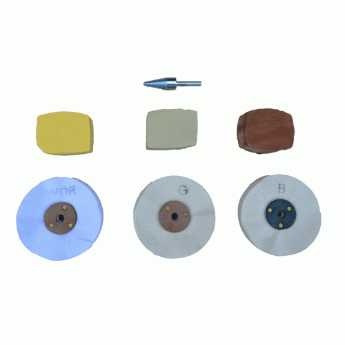 Plastic Polishing kit 4"x1" mops with Menzerna Compounds Three Stage